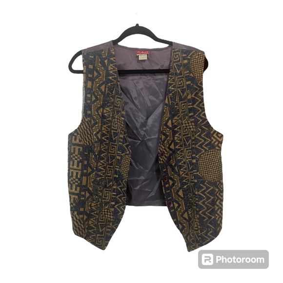 Vintage Claude Vest made in the USA Size Large - Picture 1 of 7